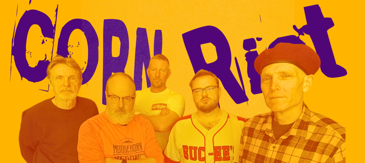 The five members of Corn Riot
